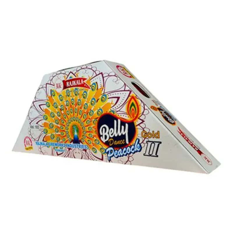Belly Peacock- Silver ( Wings)