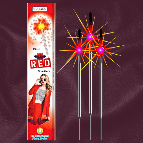 15 CM Red Sparklers
